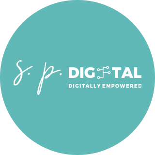 s.p. Digital logo